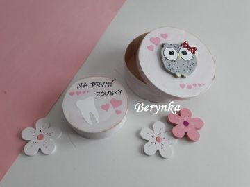 Dřevěné dekorace - sovičky a patina