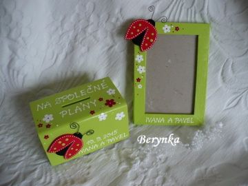 Svatební pokladnička s beruškou