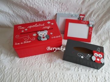 Svatební bedýnka se sovičkou