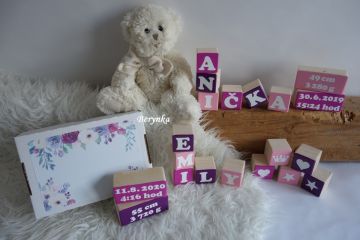 Dřevěné kostky pro děti