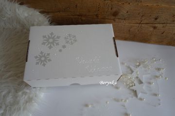 Dárková krabička na vánoční baňky