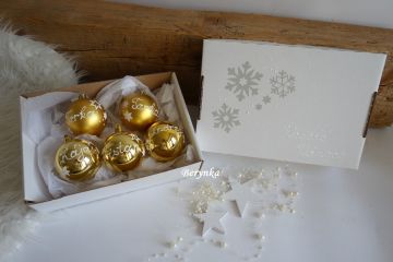 Dárková krabička na vánoční baňky