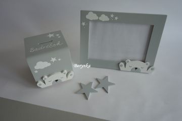 Dřevěné dekorace s medvědem