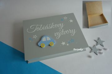 Dekorace modro-šedo-žluté