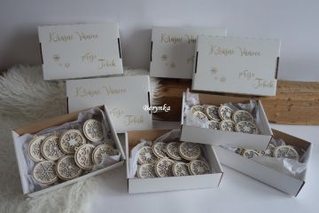 Dřevěné vánoční ozdoby - kulaté