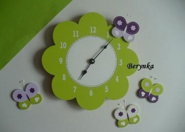Dětské hodiny kytička