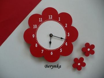 Dětské hodiny kytička