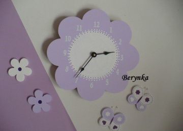 Dětské hodiny kytička