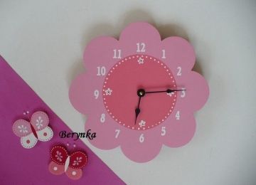 Dětské hodiny kytička