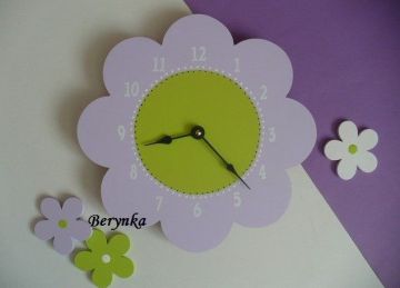 Dětské hodiny kytička