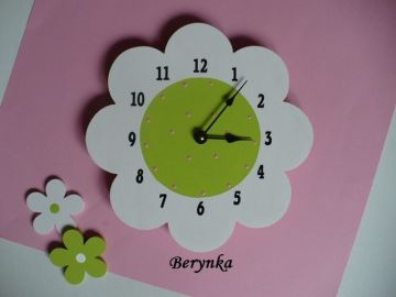 Dětské hodiny kytička