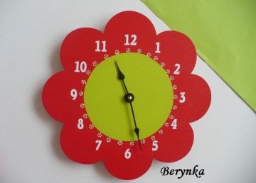 Dětské hodiny kytička