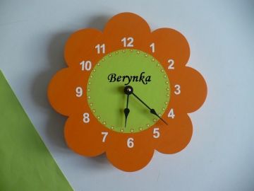 Dětské hodiny kytička