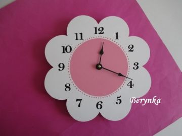 Dětské hodiny kytička