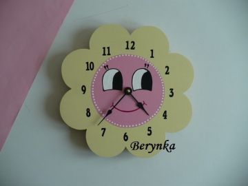 Dětské hodiny kytička
