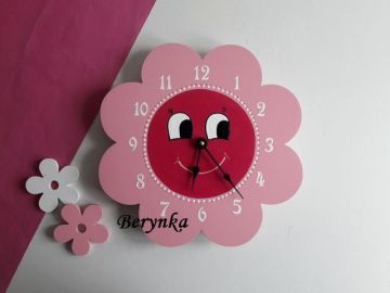 Dětské hodiny kytička