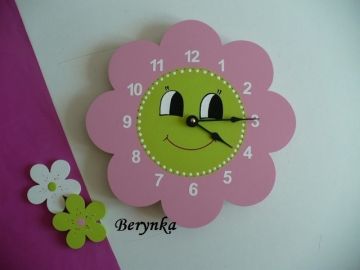 Dětské hodiny kytička
