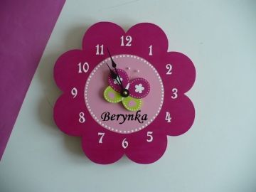 Dětské hodiny kytička