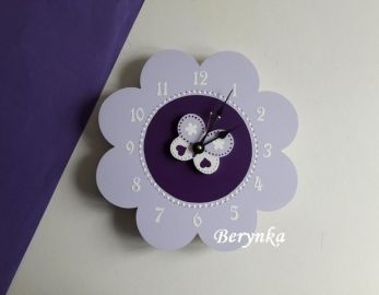 Dětské hodiny kytička