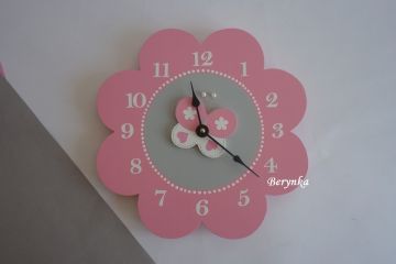 Dětské hodiny kytička