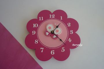 Dětské hodiny kytička