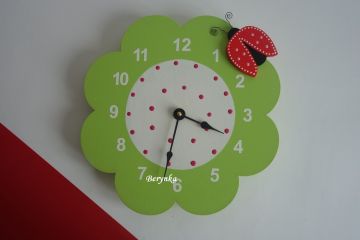 Dětské hodiny kytička