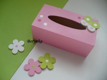 Krabička na kapesníky s motýlkem