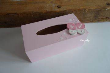 Krabička na kapesníky s motýlkem