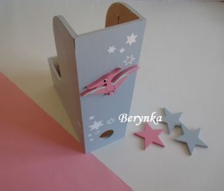 Dřevěný šanon s dinosaurem