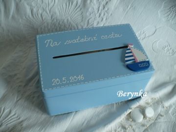 Svatební bedýnka s lodičkou