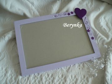 Svatební fotorámeček se srdíčkem