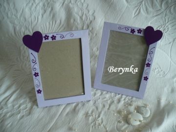 Svatební fotorámeček se srdíčkem