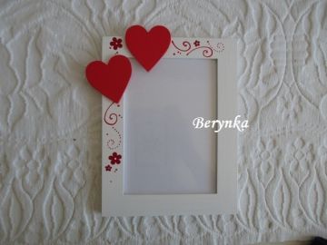 Svatební fotorámeček se srdíčkem