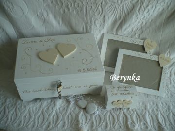 Svatební fotorámeček se srdíčkem