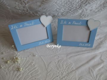 Svatební fotorámeček se srdíčkem