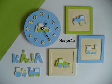 Dřevěné dekorace - s dopravními prostředky