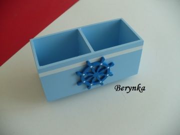 Dřevěné dekorace - námořnické světle modré