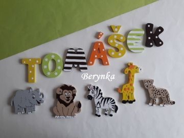 Dřevěná písmenka "hvězdičky"