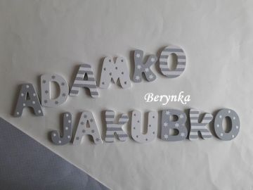 Dřevěná písmenka "hvězdičky"