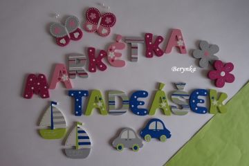 Dřevěná písmenka "hvězdičky"