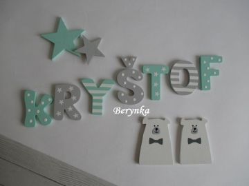 Dřevěná písmenka "hvězdičky"