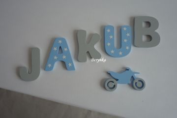 Dřevěná písmenka "hvězdičky"