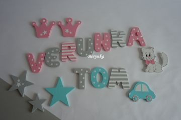 Dřevěná písmenka "hvězdičky"