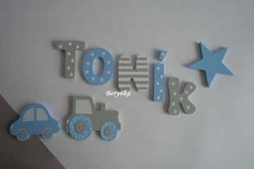 Dřevěná písmenka "hvězdičky"