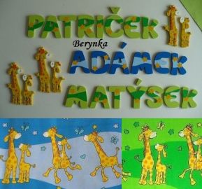 Dřevěná písmenka "hvězdičky"