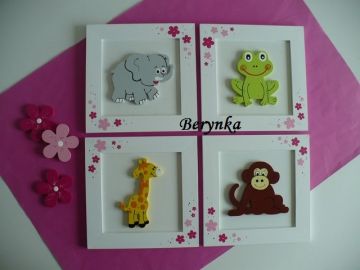 Dřevěné dekorace - zvířátka