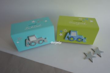 Dřevěná pokladnička pro děti