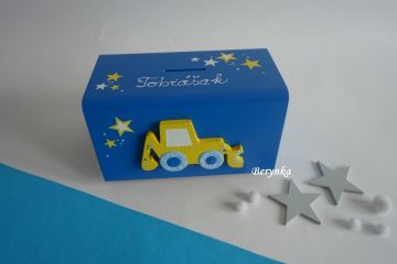 Dřevěná pokladnička pro děti