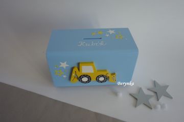 Dřevěná pokladnička pro děti