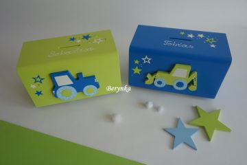 Dřevěná pokladnička pro děti